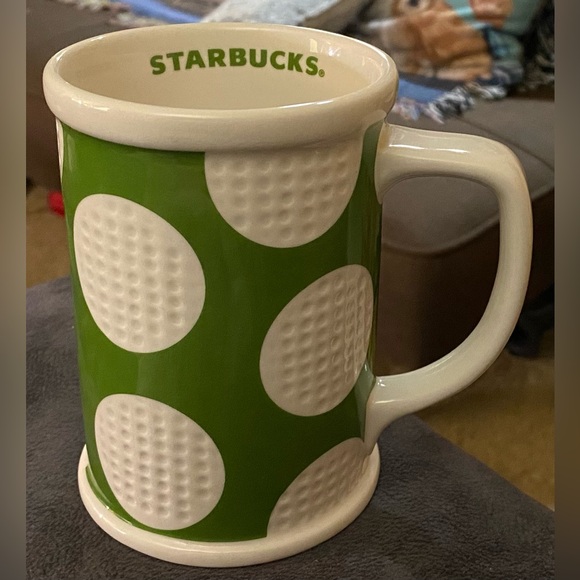 Starbucks Textured Green and White Mug 2007 -16-oz - Picture 1 of 7